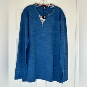 Lerros Blue Lifestyle Henley Shirt Size XXXL NWT